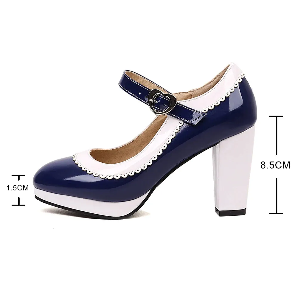 SWEETHEART MARY JANE HEELS