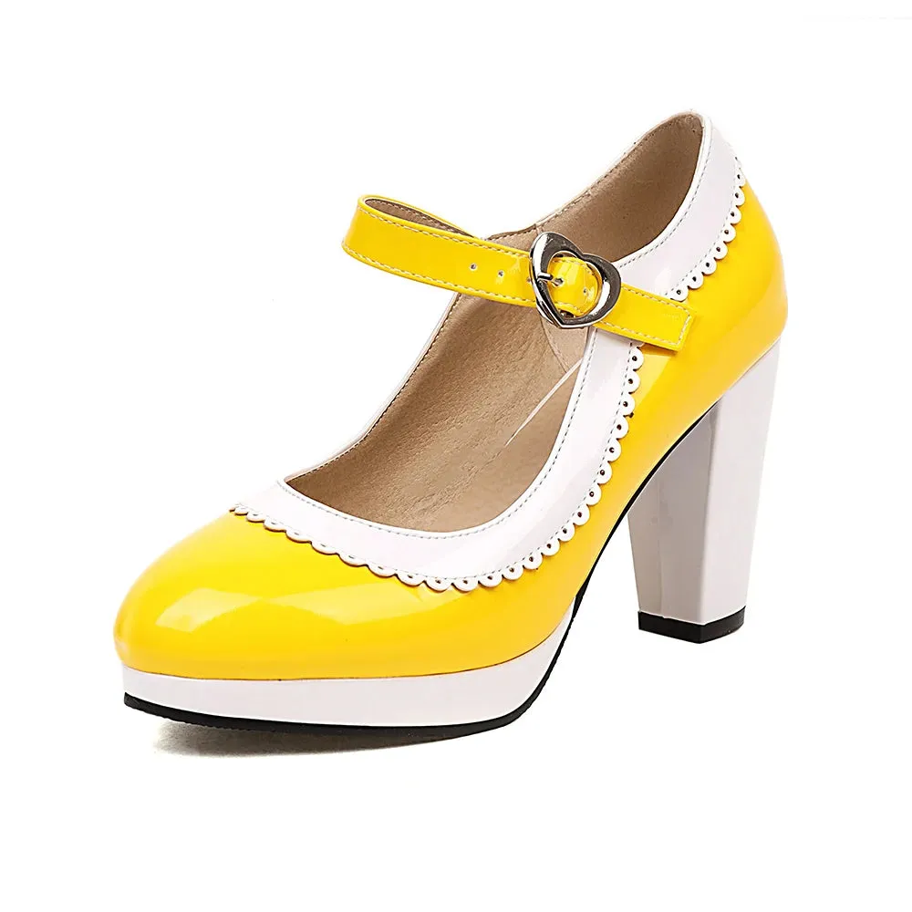 SWEETHEART MARY JANE HEELS