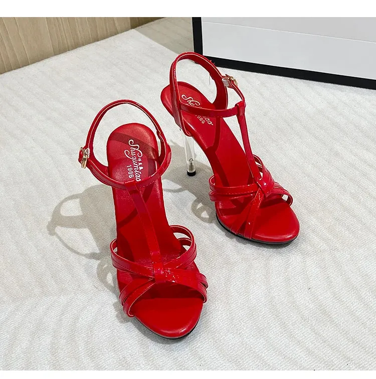 T-Belt Buckle Strap Sandals