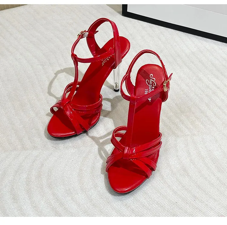 T-Belt Buckle Strap Sandals