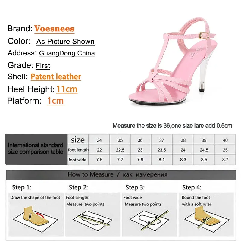 T-Belt Buckle Strap Sandals