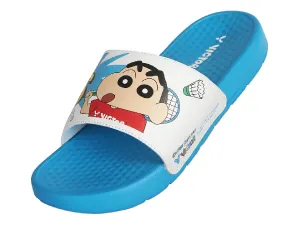 [VICTOR X CRAYON SHINCHAN] 008CS FA Nautical Blue/Bright White Slippers/Sandals