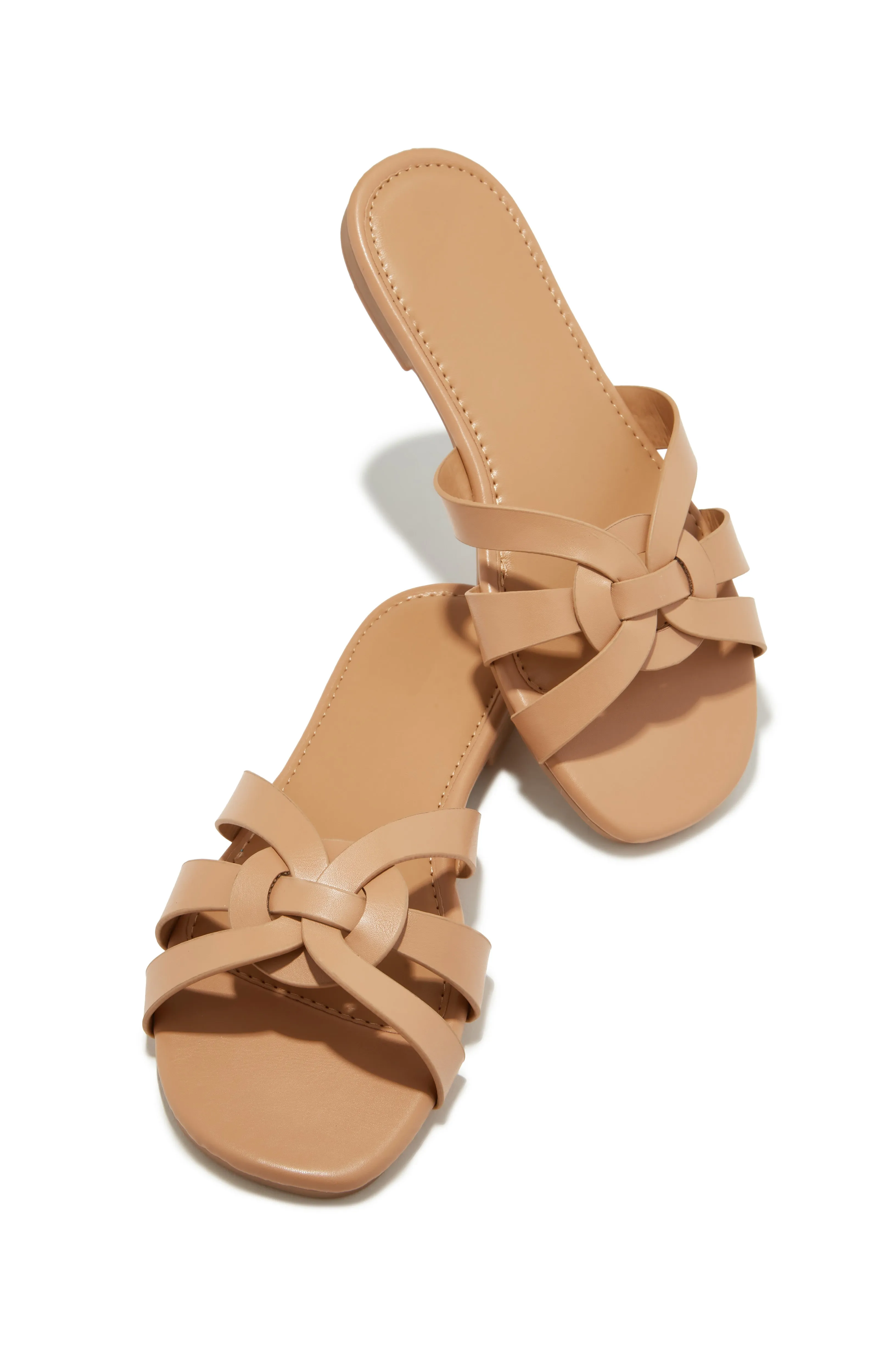 Weekend Vibes Slip On Sandals - White