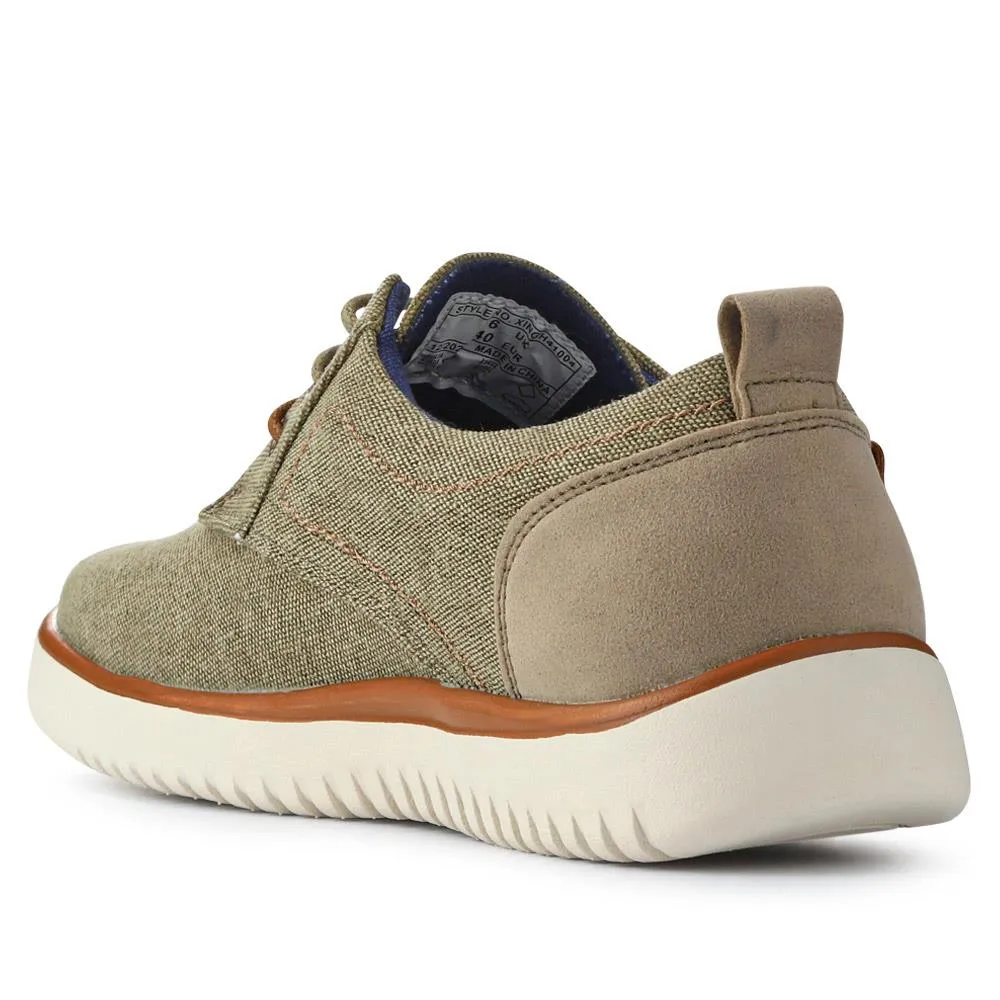 Wide-Fit Fabric Lace-Up Shoes - XINGH41004 / 327 184