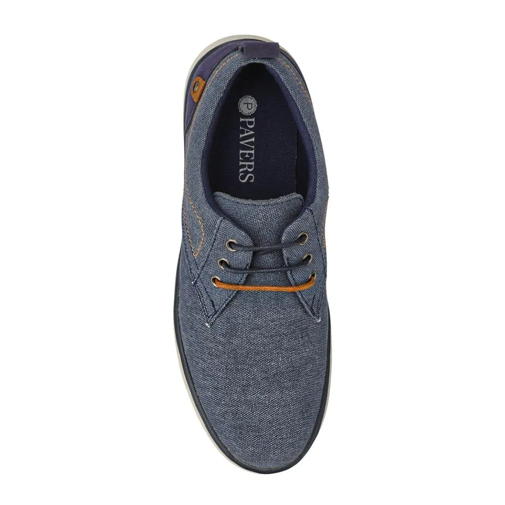 Wide-Fit Fabric Lace-Up Shoes - XINGH41004 / 327 184