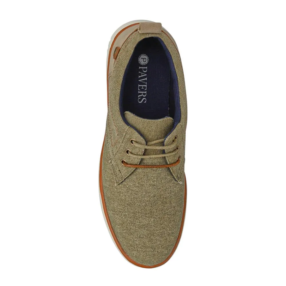 Wide-Fit Fabric Lace-Up Shoes - XINGH41004 / 327 184
