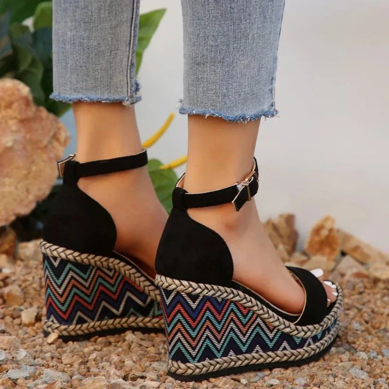 Zara™ - Bohemian Wedge Sandals