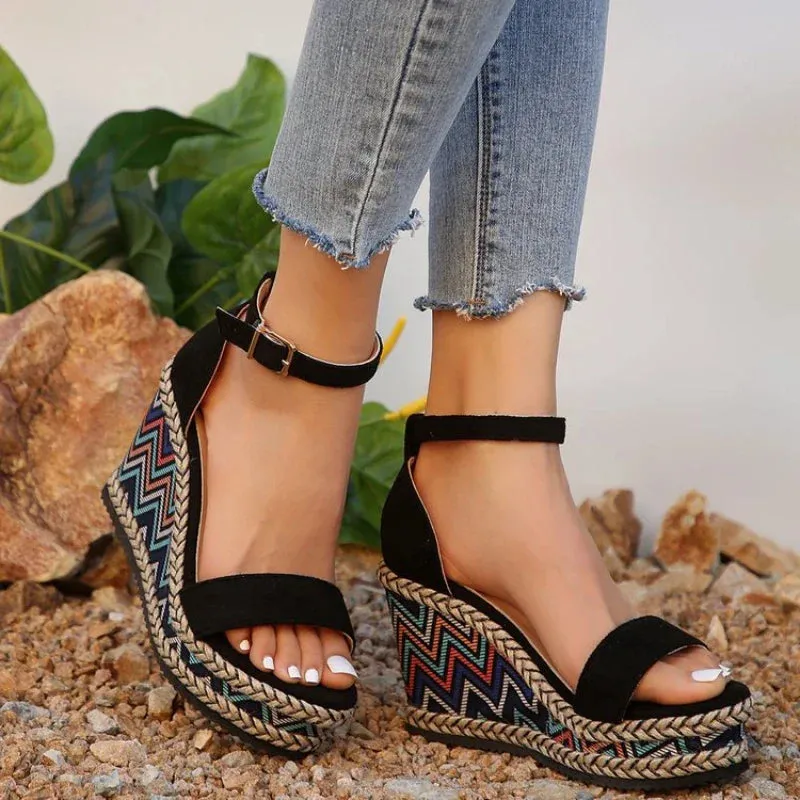 Zara™ - Bohemian Wedge Sandals