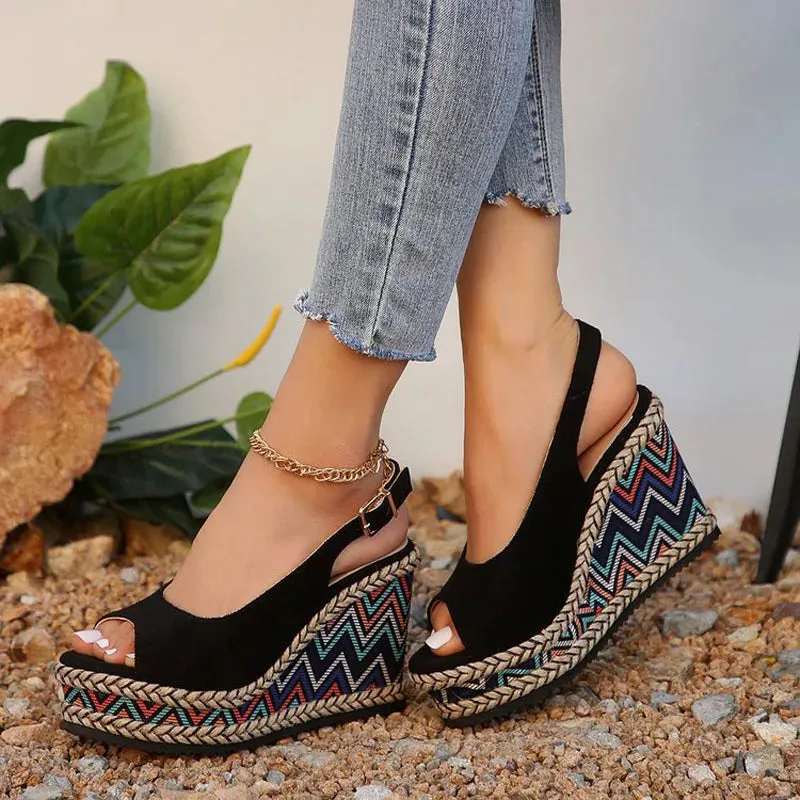 Zara™ - Bohemian Wedge Sandals